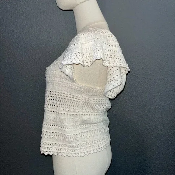 SINCERELY YOURS Crochet Crop Top - - Picture 5 of 9